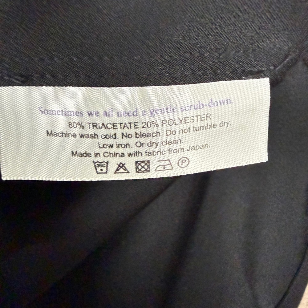 NEW MM Lafleur Black The Lagarde 3.0 Shirt Blouse Crepe Minimalist Size 12 - Picture 14 of 15